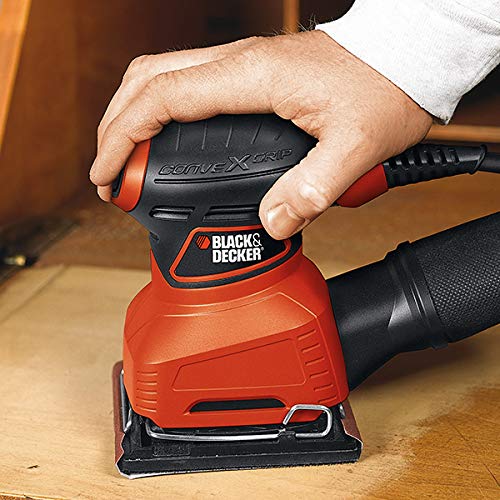 BLACK+DECKER Lixadeira Orbital de 1/4 Pol. (6,4mm) 180W 127V QS800