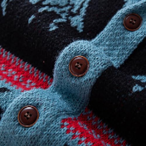 Vintage Cardigan Men Button Down Open Front Cardigan Casual Long Sleeve Sweaters Plus Size Winter Sweaters 5