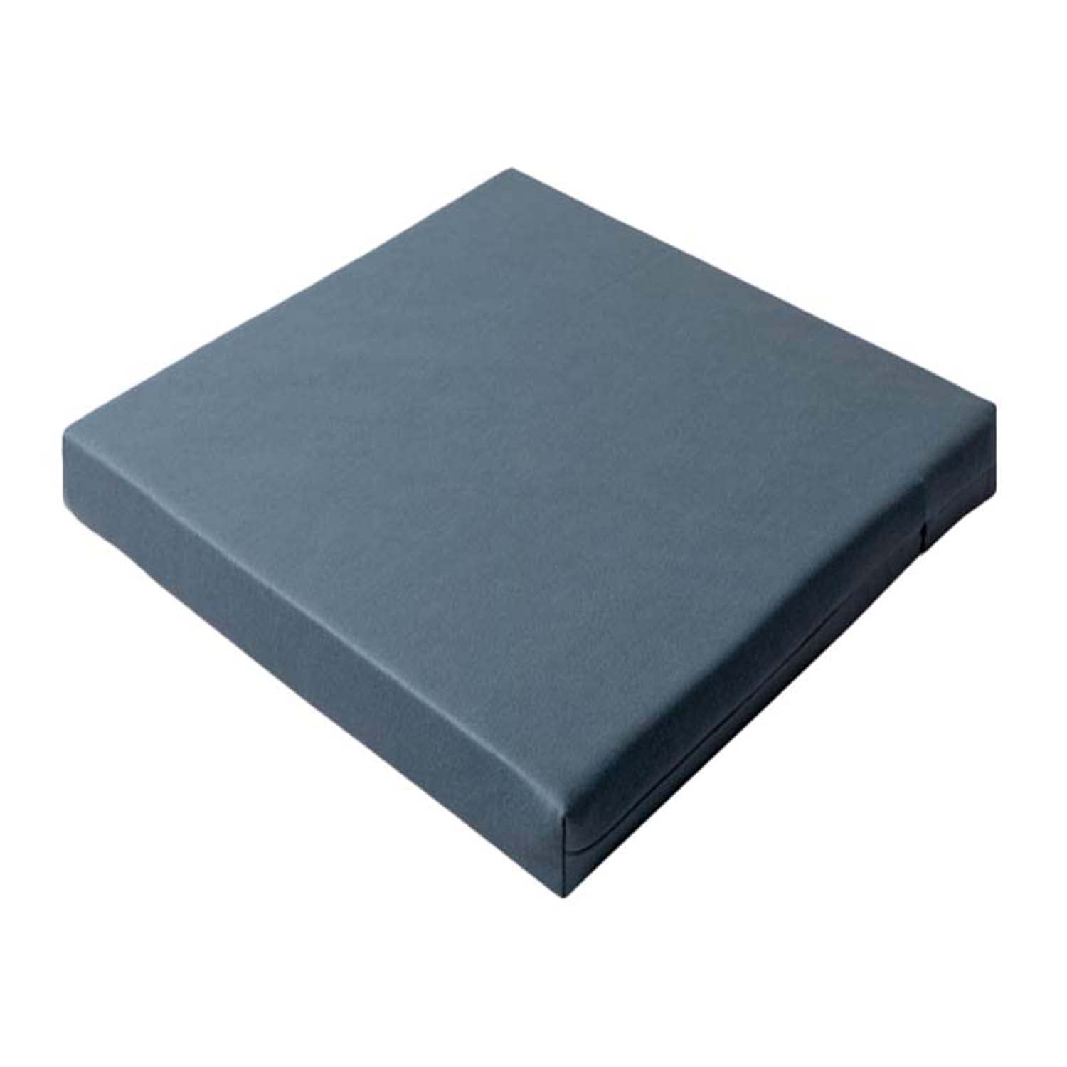 Waigg Kii Waterproof Chair Cushions with Ties Seat Pads,Thick 3/5/8cm Garden Chair Seat Cushion Pads for Swing/Lawn/Patio/Indoors/Outdoors (55x55x3cm,Navy)