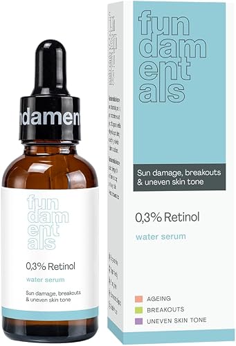 Fundamentals | 0,3% Retinol | Serum | Fades Dark Spots | Anti-Ageing | Hydrating | Improves Skin Texture | Manages Breakouts | All Skin Types | 30ml