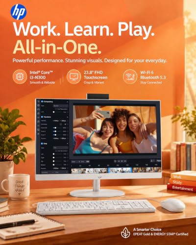 HP 23.8'' Touchscreen All-in-One Desktop Computer, 16GB RAM, 1TB SSD - image 2