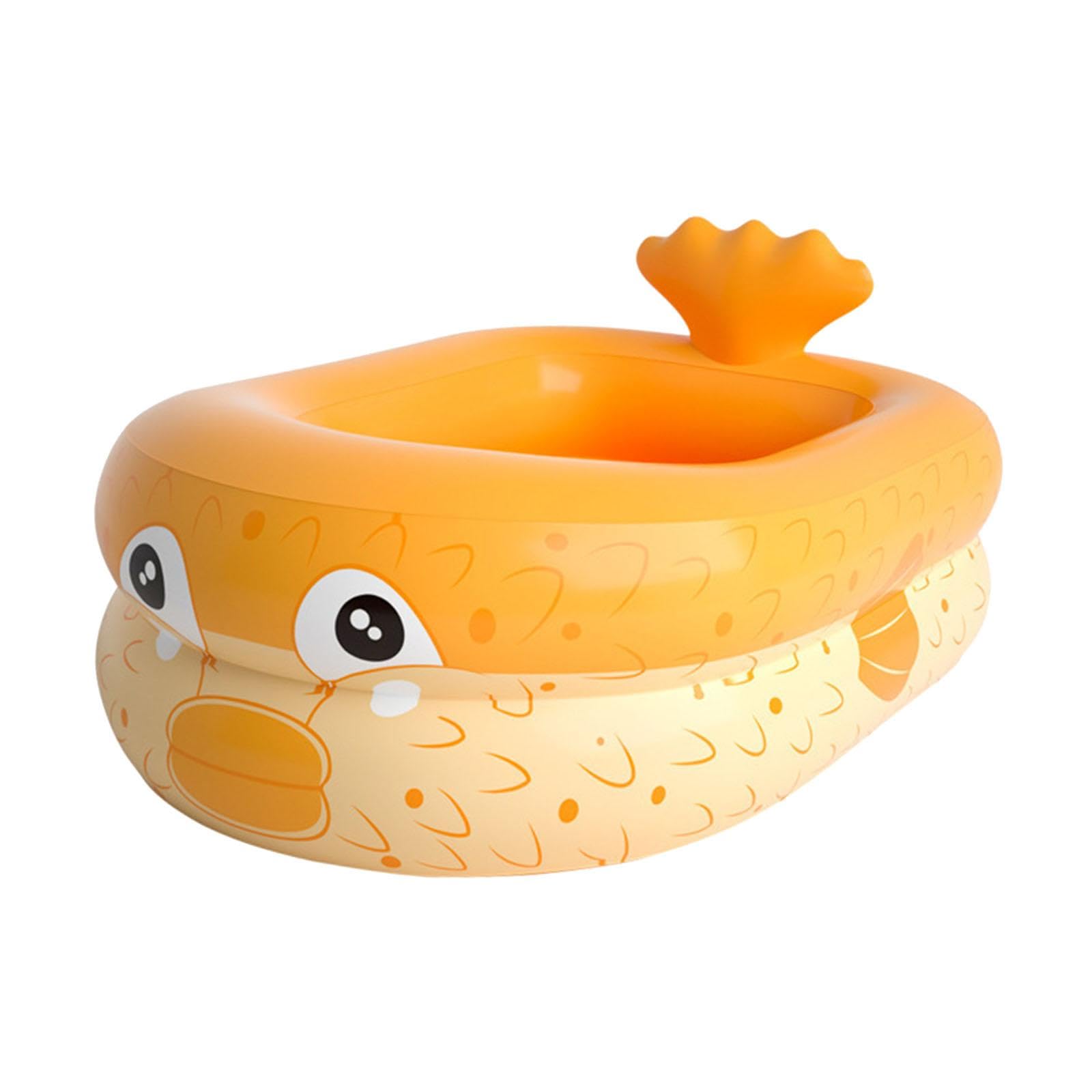 Inflatable Pool Water Game Play Center Kiddie Pool for Garden Outdoor Indoor 160cm Orange-image-46
