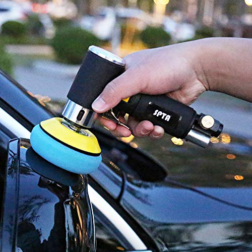 SPTA Air Sander Polisher, 25mm/50mm/80mm Random Orbit Sander Polisher Sets with Polishing Pads & Buffing Pads for Car Detailing Polishing 6 SPTA Air Sander Polisher, 25mm/50mm/80mm Random Orbit Sander Polisher Sets with Polishing Pads & Buffing Pads for Car Detailing Polishing - Image 6