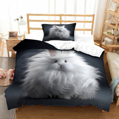 Housse de couette fermeture éclair 135x200 pour lit simple - 4