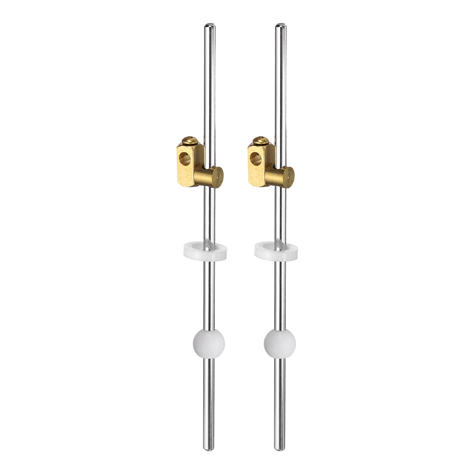 sourcing map Sink Drain Extension Rod, Extension Rod Converter Brass Vertical/Horizontal Pull Rods for Bathroom Sink Drain Replacement Parts, 17.5cm Rod/13.5mm Ball