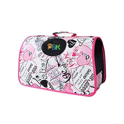 PSK PET MART Breathable Single Shoulder Bag for Pet Cat Dog Teddy Outdoor Travel Medium Black Miragul 1
