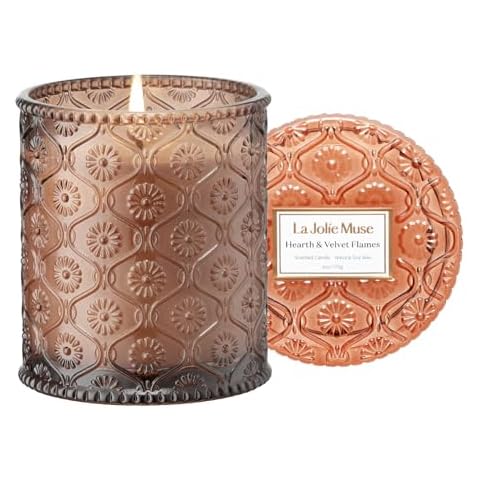 LA JOLIE MUSE Hearth & Velvet Flames Candle Cover