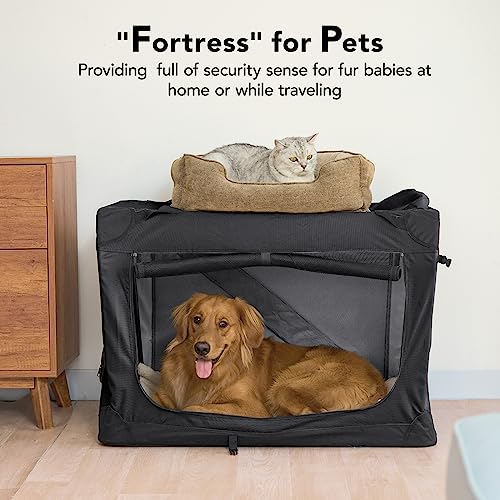 HICC PULE Caixa Portátil Dobrável para Cães, Caixa Grande para Cães de 36