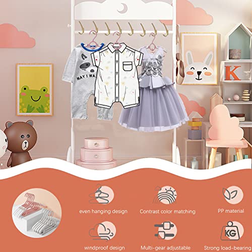 Gencuoir Baby Nursery Closet Hangers, Ultra Thin Non-Slip And Extendable Laundry Infant Pant Hanger For Newborn Clothes 20Pcs11-14" Adjustable Children Coat Hanger For Girl Boy Toddler Kids Child #TOP4