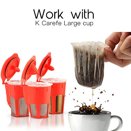 200 Pcs Disposable Coffee Paper Filter For K Brewers, Compatible With 2.0 K Single Serve Brewer Reusable K Carafe Filter, Tall/Large Type, White #TOP7