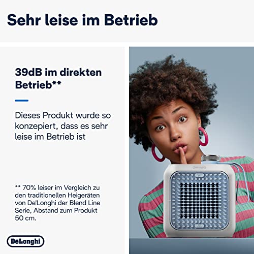 Keramik-Heizlüfter De’Longhi Capsule Desk HFX10B03.LB