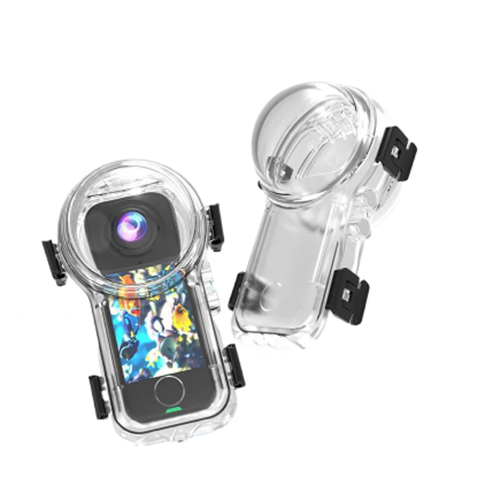 Niewidzialna obudowa do nurkowania dla Insta360 X4 Air, wodoodporna obudowa do nurkowania podwodnego na głębokość do 50 m, ochronna osłona do fotografowania z dziurkami na linę, akcesoria do aparatu