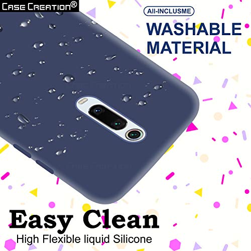 Image of Case Creation Luxurious OG Series for Xiaomi Mi A3 Case Cover,Anti-Dirty Slim Case Frosted Matte Cute Candy TPU Raised Bezel (Splash of Color) Back Cover for Xiaomi Mi A3 -Navy Blue