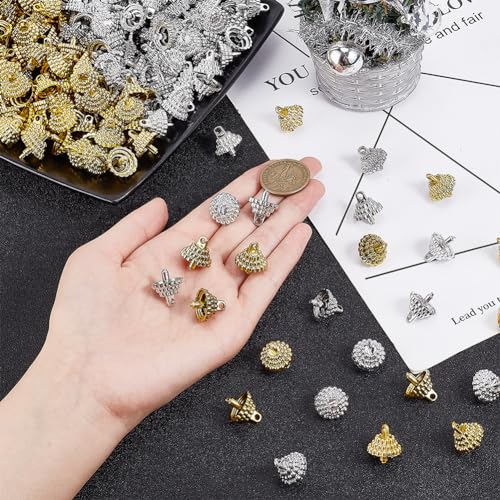 arricraft 200 Pcs 2 Colors Christmas Hangers Caps - Image 3