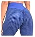 DAHDXD Collants de Grille de Sport Pantalons de Yoga Femmes sans Soudure de Taille Haute Leggings Push en Haut Collants Girl Gym Vêtements Leggings for Fitness (Color : Blue, Size : S.)