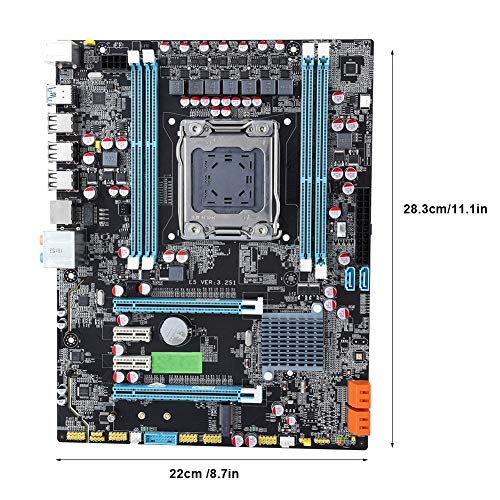 Pusokei Computer Motherboard, Mainboard With 8-Phase Enhanced Power Supply 4-Channel Memory Dual Usb3.0 Gigabit Network Card (Battery Included) #TOP1