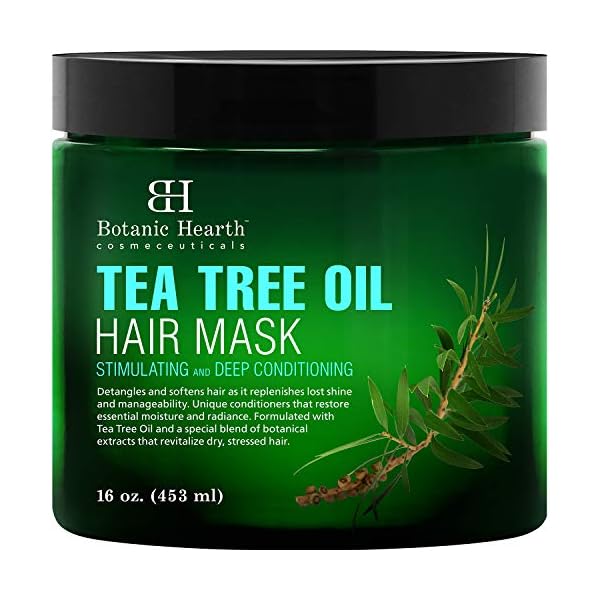Botanic-Hearth-Tea-Tree-Hair-Mask-Deep-Conditioner-Moisturizes-Protects-Hair-Scalp-with-Soy-Protein-Vitamin-E-Collagen-Keratin-Coconut-Oil-16-oz-Packaging-May-Vary Botanic Hearth Tea Tree Hair Mask & Deep Conditioner, Moisturizes & Protects Hair & Scalp - with Soy Protein, Vitamin E, Collagen, Keratin & Coconut Oil - 16 oz (Packaging May Vary)