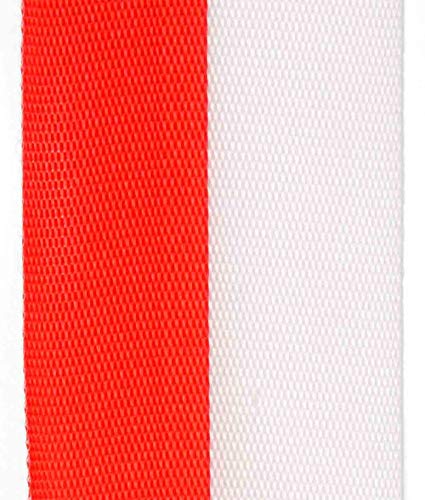 Ruban national taffetas de qualité supérieure rouge blanc 40mm