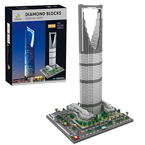 HZYM Architektur Königreichsturm Saudi Bausteine, 4692 Stücke Nano Mini Blocks Saudi Architekturmodellbausatz…