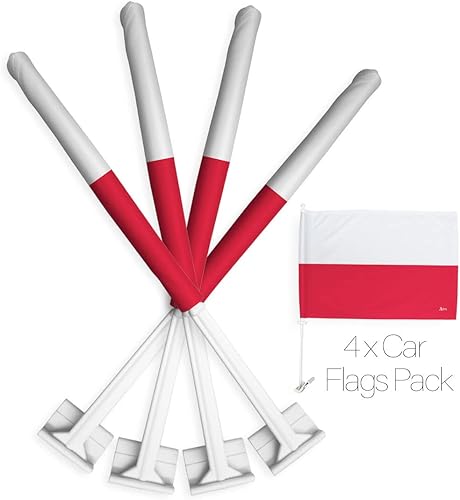 Miniatura 150 de Bandera de Estados Unidos con poste para coche, bandera para carros, 2 unidades, bandera de América, capó para auto, 4 de julio, decoración