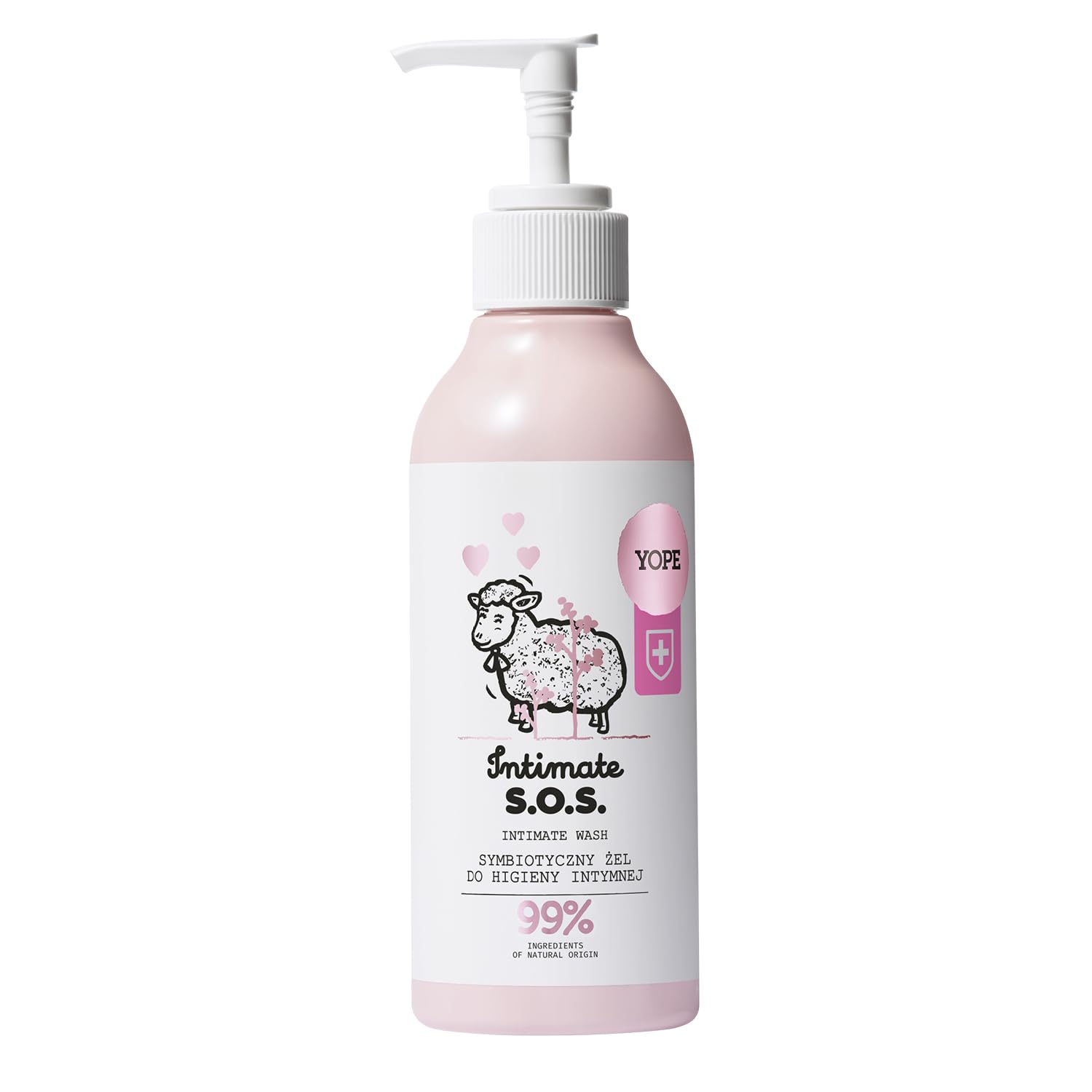 YOPE Natural Intimate Gel Wash Feminine Wash Soothing Calming 99% Natural Ingredients Intimate S.O.S 300ml