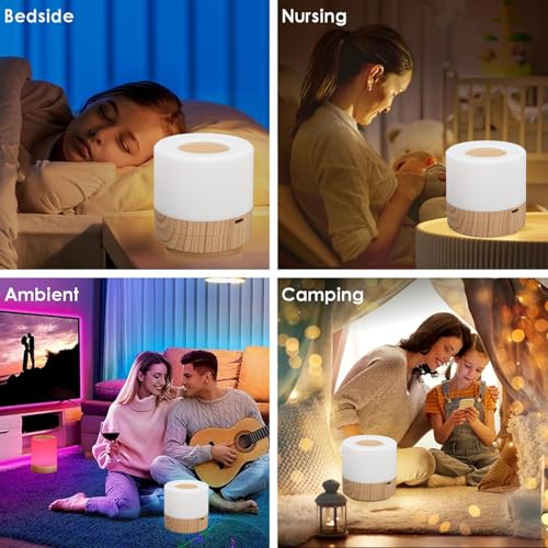 Lámpara de noche touch recargable AYNEFY pequeña miniatura 5