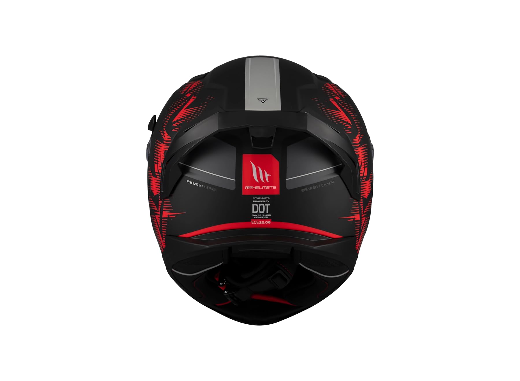 MT Helmets Braker SV, Casco Moto Integral Deportivo, Visor Solar Retráctil, Pantalla de Extracción Rápida Patentada, Spoiler Aerodinámico y Preparado Intercomunicador UCS, Homologado ECE 22.06 & DOT