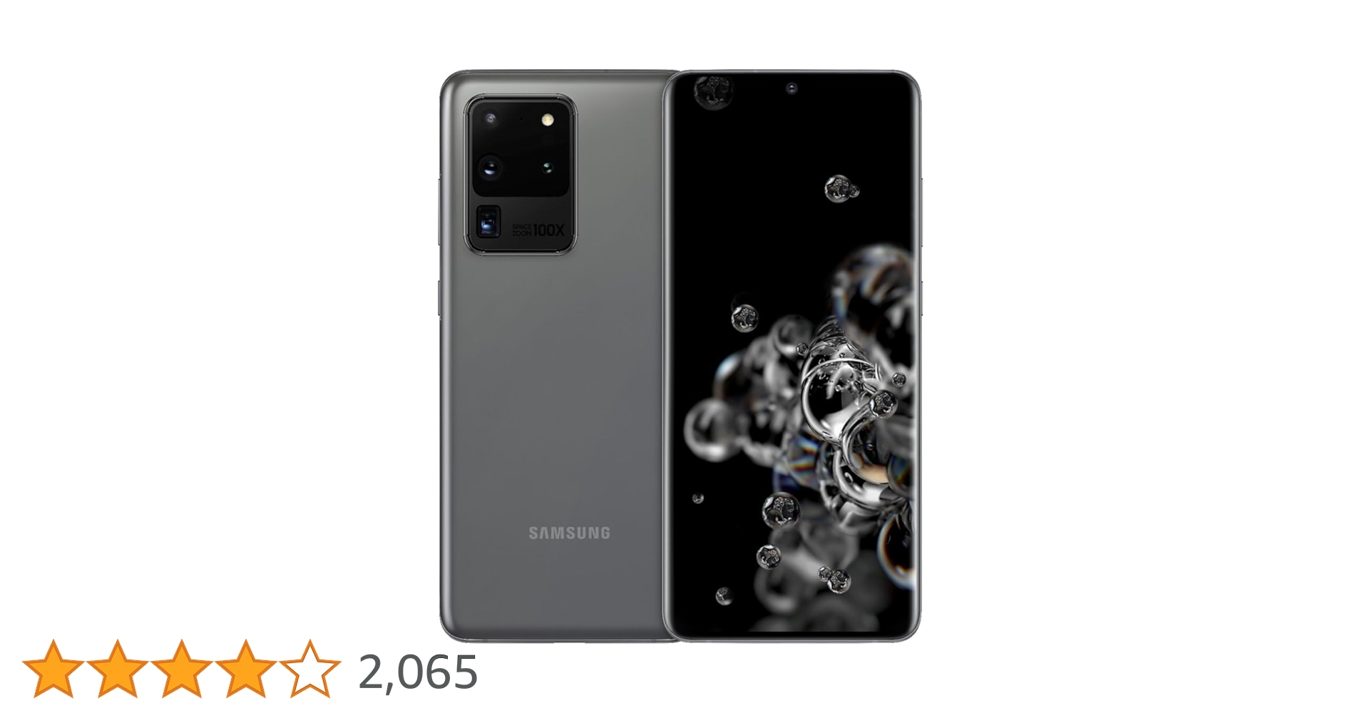 Samsung Galaxy S20 Ultra, 128GB, Cosmic Gray - Fully