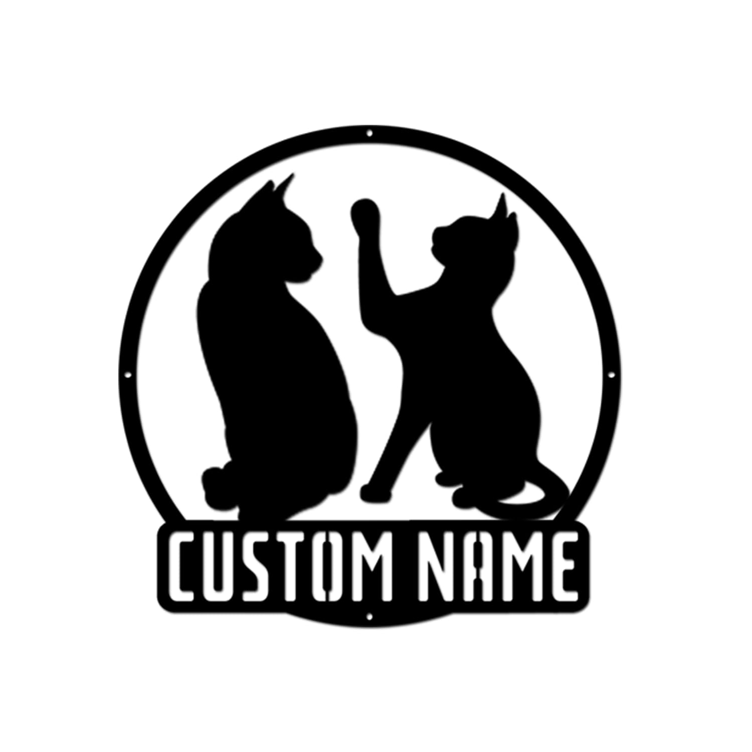 Personalized Cat Metal Sign Cat Love Metal Metal Sign Cat Metal Sign Cat Gift Pet Gift Metal Pet Decor Cat Love Cat Lady Custom Metal Wall Decor Outdoor Metal Sign Housewarming Wedding Gifts Wedding (12