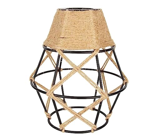 FRIDEKO HOME Vintage Käfig Lampenschirm aus Metall und...