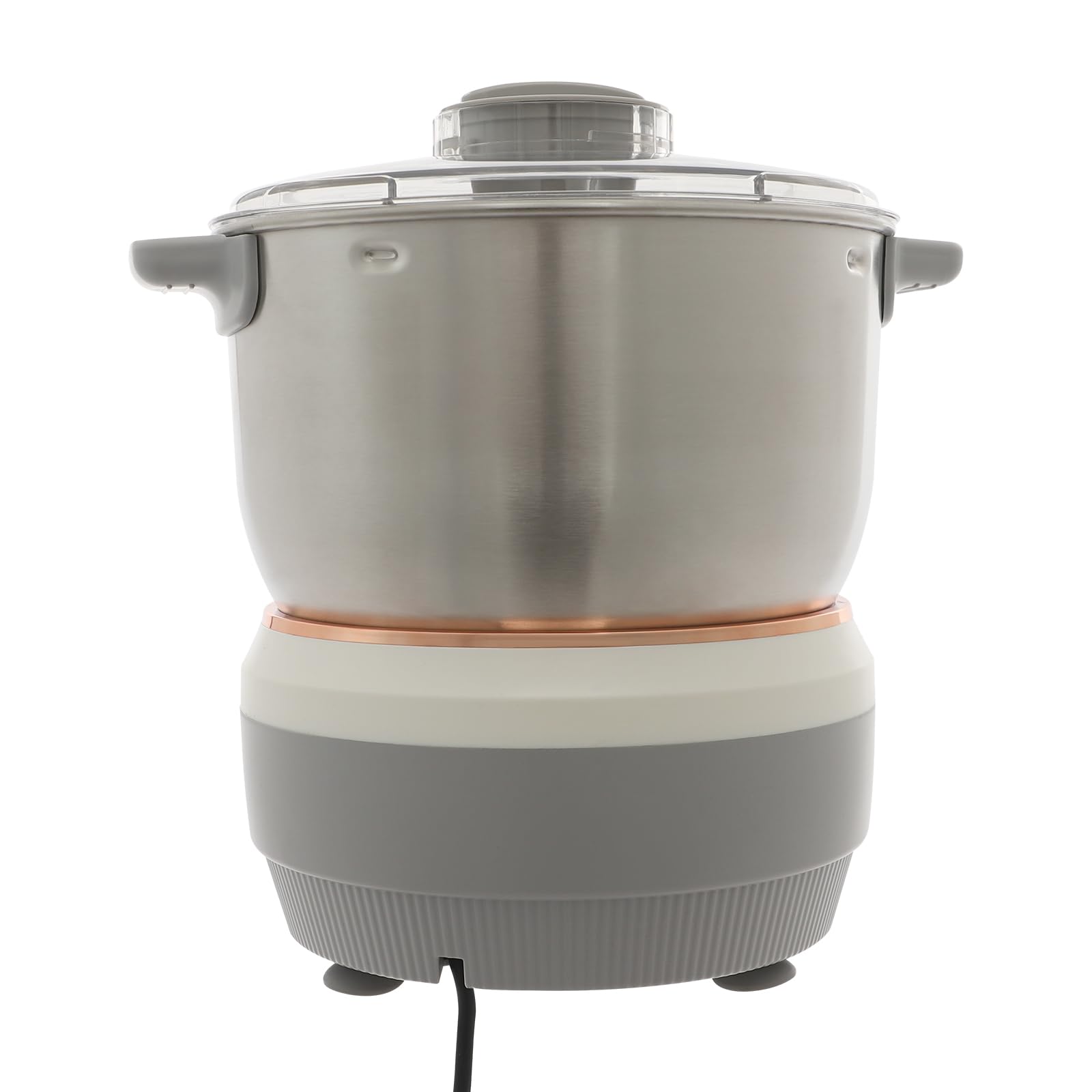 7L Edelstahl Vollautomatische Teigmaschine, Teigknetmaschine mit Gärfunktion 250W, Elektrischer Standmehlmischer Knetenproofer mit Timing, Touch Panel, für Herstellung von Brot, Kuchen