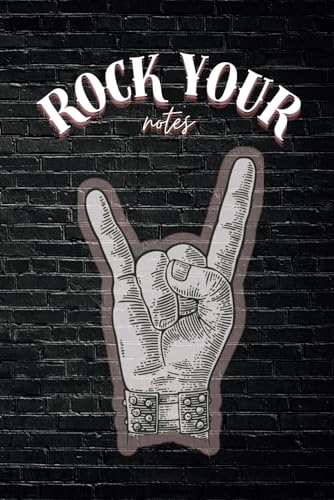Rock Your Notes: Rock And Roll Journal Composition Lined Notebook Great Gift For Boys And Girls