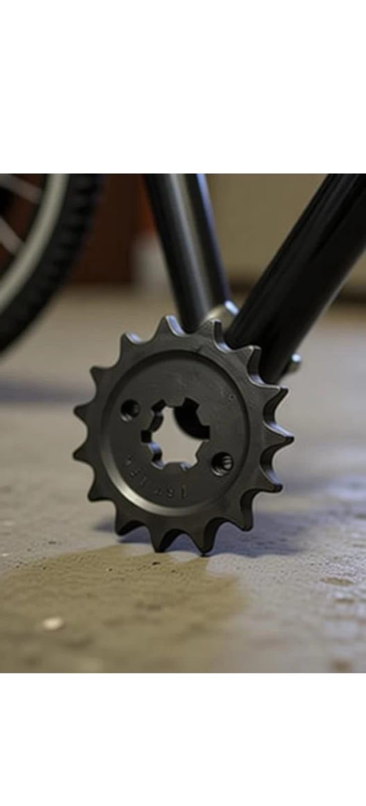 Front Sprocket, Steel, Motorcycle Drive Chain Sprocket, Black