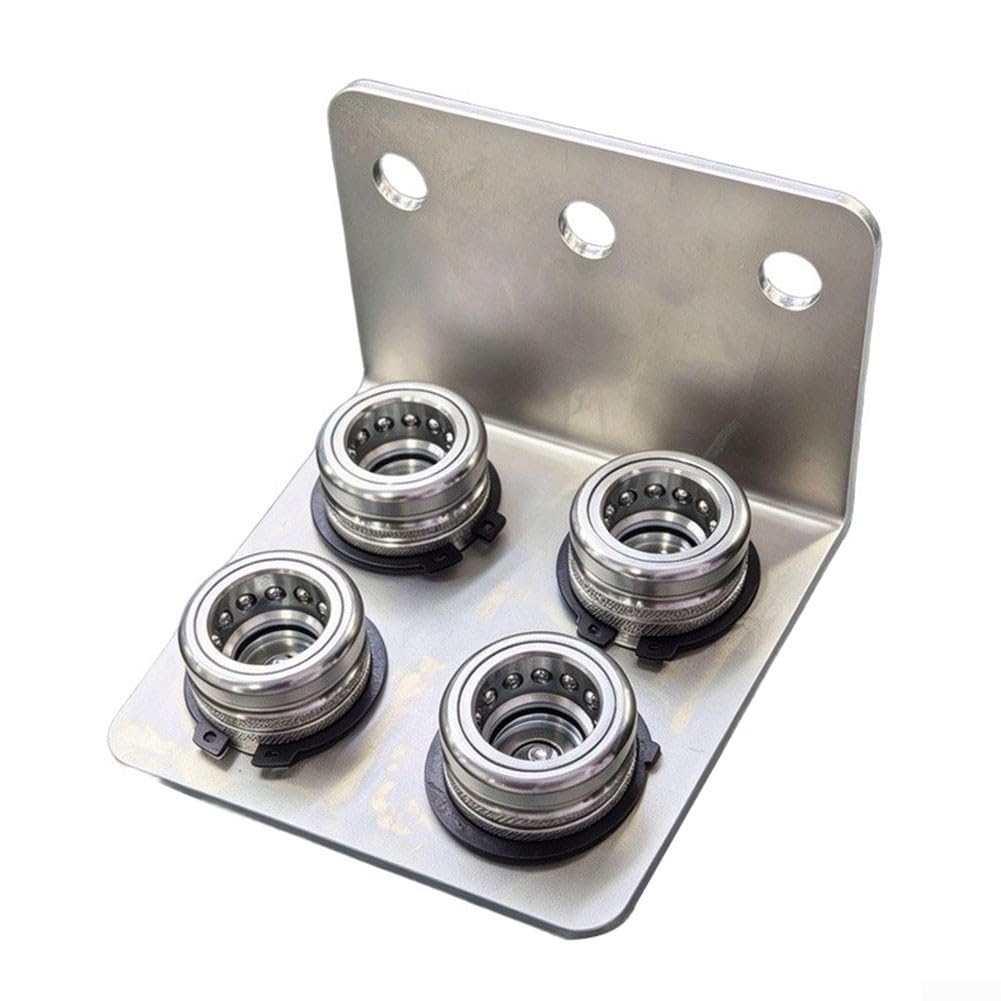 4Er Set Hydraulik-Schnellkupplung ISO 5675 1/2 Zoll | Für Landwirt Traktor Push-Pull Verzinkt Druckfest Bis 3600 PSI Leckagefrei Robust Für Mähdrescher Spritzgeräte Einfache