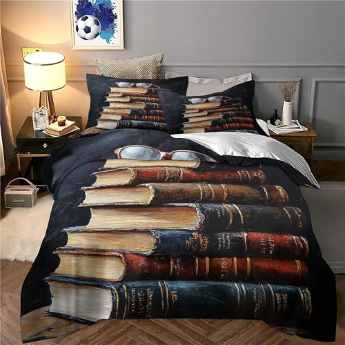 Housse de couette camping-car vintage 3D parure de lit douce double 200x200 - 6