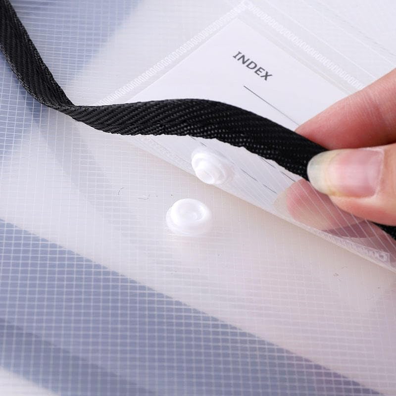 Image of Plastic Poly Envelope File Folder with Snap Button Closure, Waterproof, Legal Size, Assorted Colours (5)