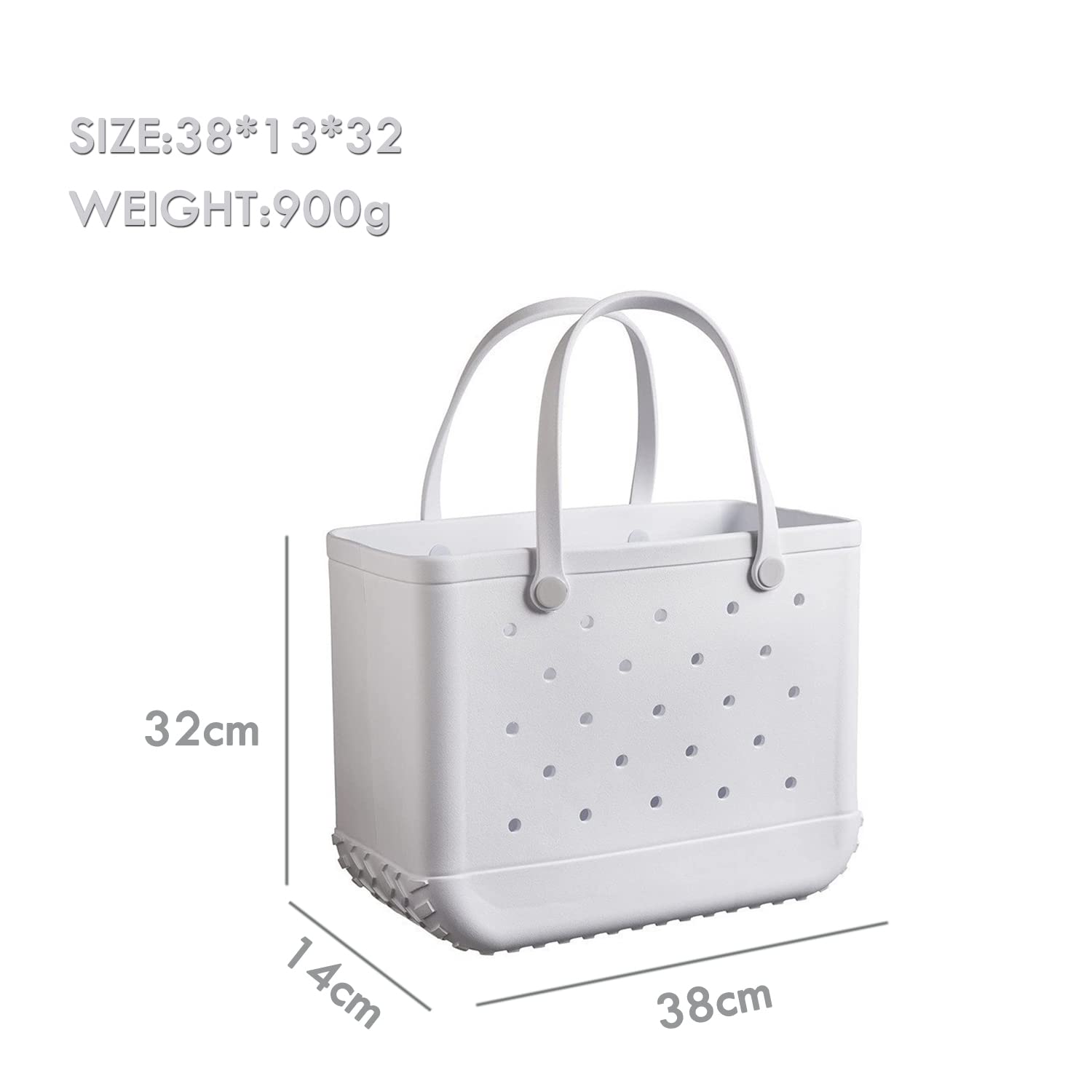 Sac fourre-tout de plage imperméable et lavable avec étui de téléphone étanche en EVA portable avec trous pour la plage, l'extérieur, le bateau, la piscine, le travail, le sport, Orange