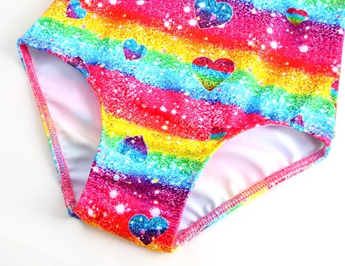 Image of TENVDA Girls One Piece Swimsuits Sport Halter Swimwear Beach Bathing Suit