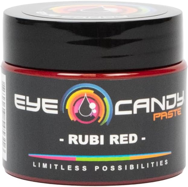 Eye Candy Resin Pigment Paste – Highly Pigmented Epoxy Color, 2 oz, Solid Non-Metallic, Mixable for Custom Shades (Rubi Red) - Image 7