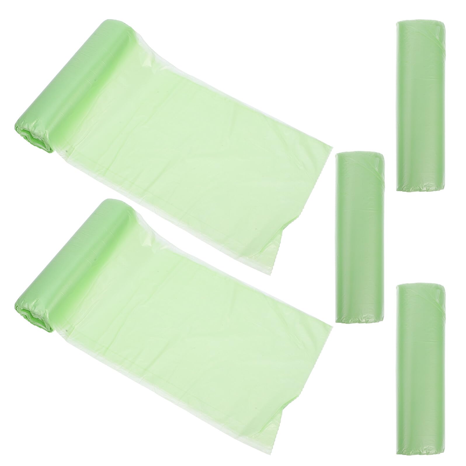 Grass Trash Bags 4-6 Gallon 100, Disposable Wastebasket Liners for Bathroom and Home Use, Biodegradable Garbage Bags Perforated Breakpoints