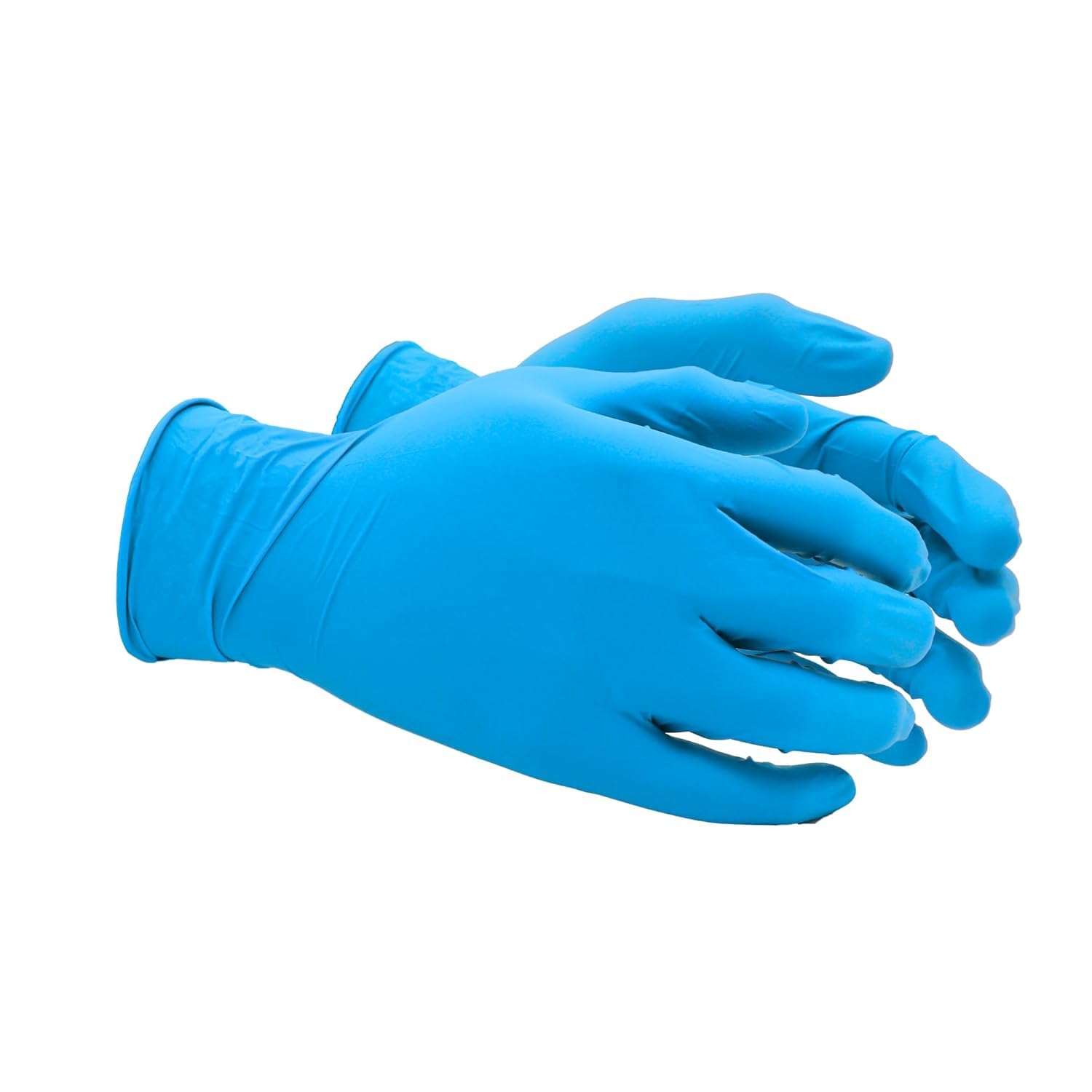 SHOWA 7502PF Biologisch Abbaubarer, 100% Nitril, Puderfrei, Beschleunigerfreier Einmalhandschuh, 240 mm Lang, 0,06 mm Dick, Blau, XS