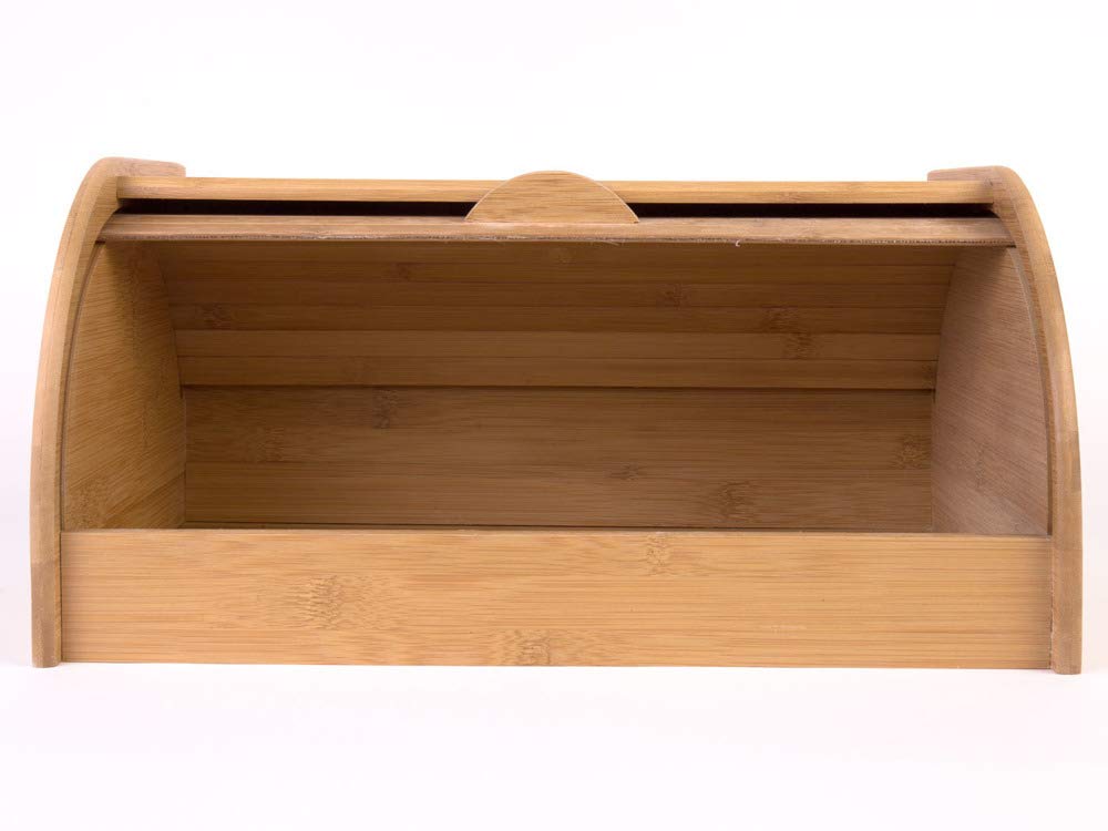 Zeller 25347 - Contenitore per Il Pane Arrotolato, in bambù, 40 x 26 x 20 cm, Colore Naturale