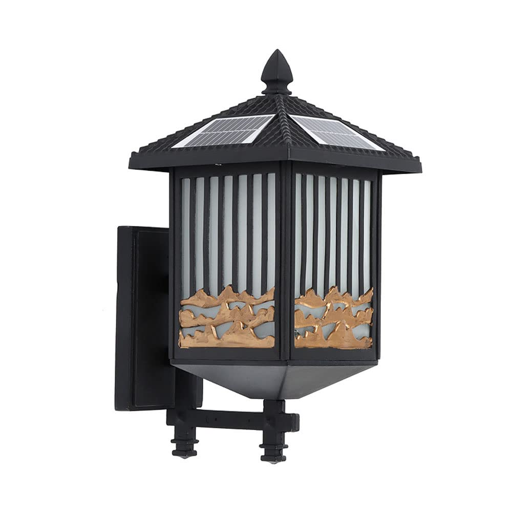 Applique murale solaire extérieur LED étanche IP45 pour éclairage de cour et patio