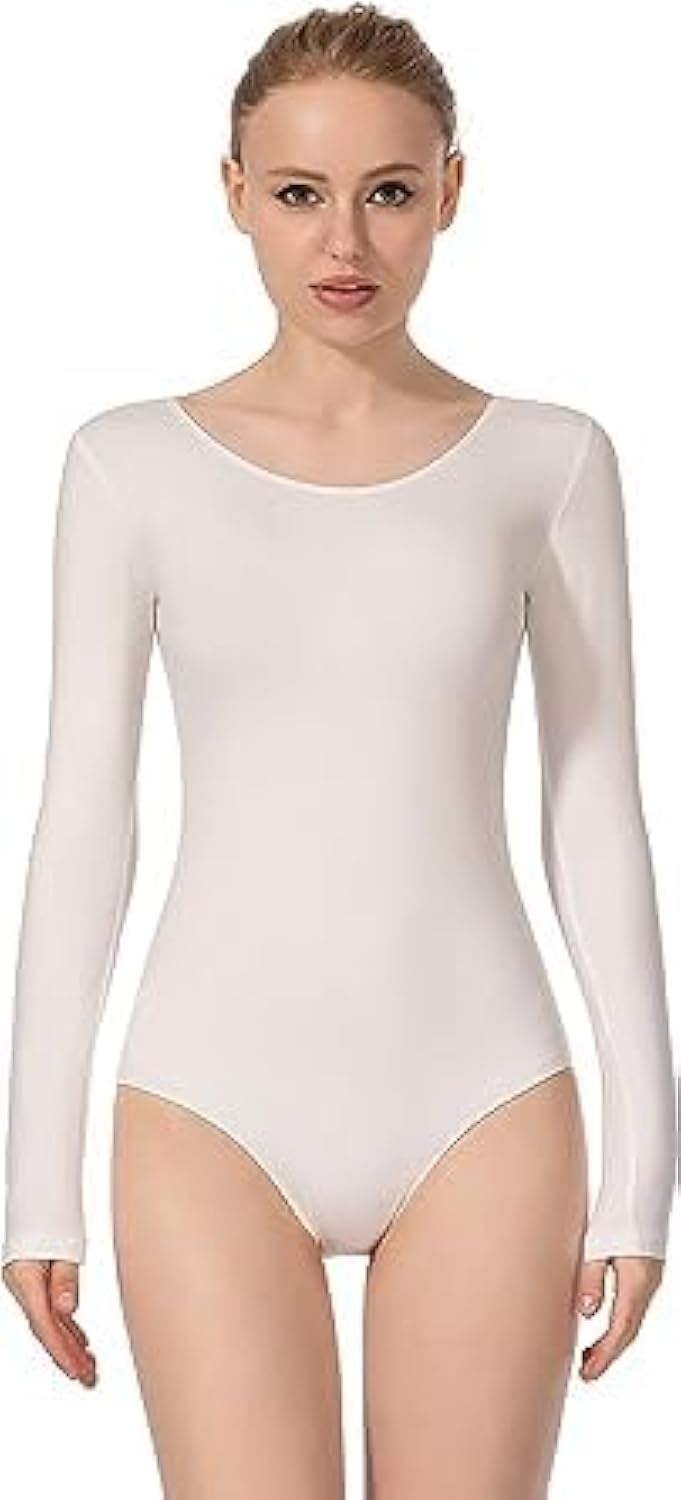 THE WHITE SHOPTHE WHITE SHOP Women's Basic Dance Long Sleeve Adult Team Short Sleeve Ballet Tank Top Sleeveless Dancer