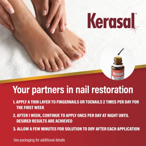 Kerasal MultiPurpose Nail Repair, Nail Solution for Discolored and