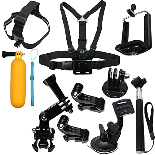 Image of Action Pro Accessories Kit Compatible with GoPro-13 /12 /11 /10 /9 /8 /7 /6 /5 /4 /3+ Session Accessory Bundle Set for Action Camera SJ4000 SJ5000 SJ6 Xiaomi Yi