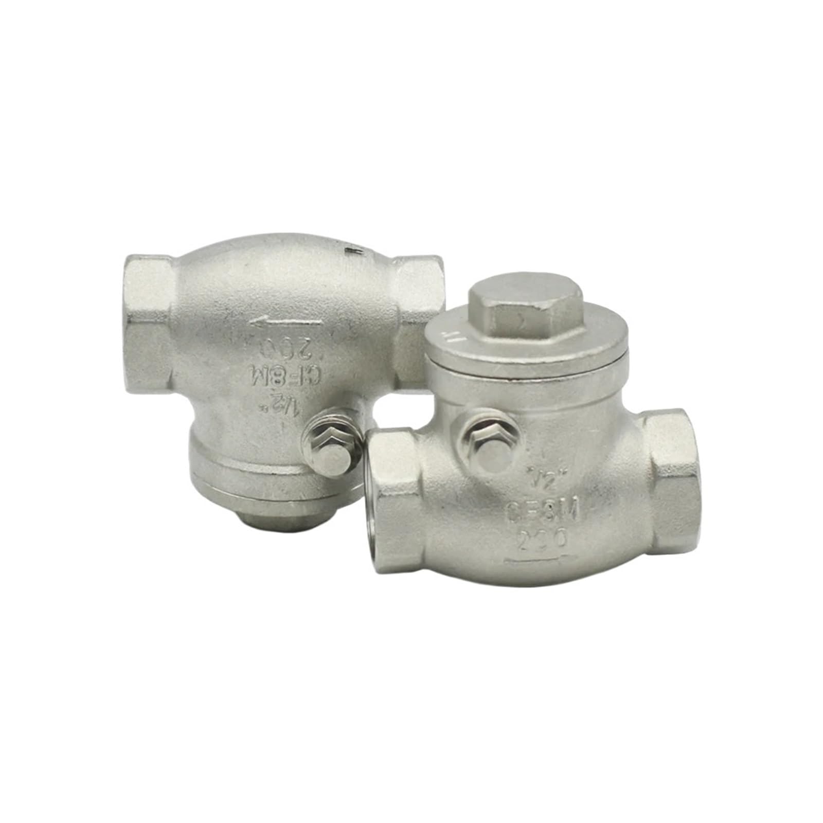Clapet anti-retour taraudé 1/2 pouce inox 316L pour plomberie de maison