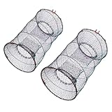 Piège à écrevisses pliable : portable et compact, il se plie facilement pour le transport et le rangement. piège à écrevisses pratique