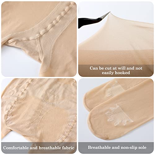 Mepase 4 Pairs Women Golf Sheer Tights UV Protection Stockings with Reinforced Toes Non Slip Sheers Tights Outdoors4