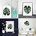 ZWOOS 45 Pcs Suave Hojas Tropicales Decoración de la Tienda de la...